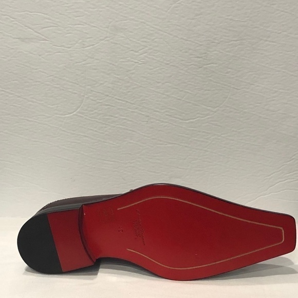 Emilio Franco shoes Italian leather burgundy - Picture 6 of 7